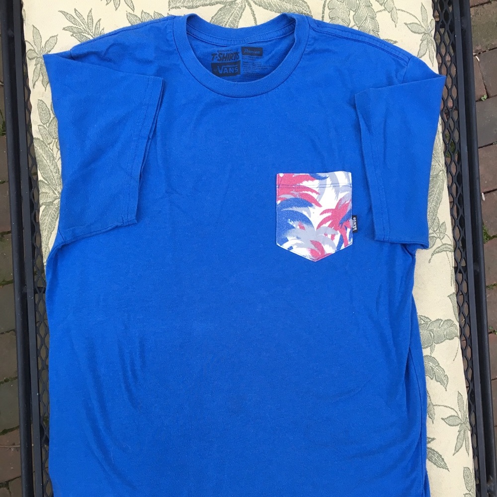 Vans palm tree pocket tee